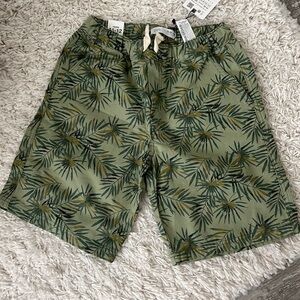 Zara Palm Tree Twill Shorts